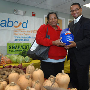 customer receiving turkey as part of SNAP