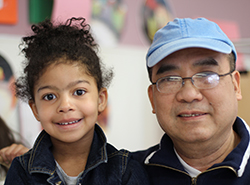 foster grandparent with their foster grandchild