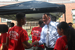 candidates of the Boston Fire department enrolled in the summerworks program